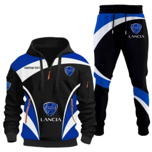 Lancia Half Zip Hoodie x Long Pants Set All-over Print, Custom Name HIDI130325Y26QZ3HLAN