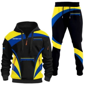 Husaberg Half Zip Hoodie x Long Pants Set All-over Print, Custom Name HIDI150325Y26QZ3HHUS