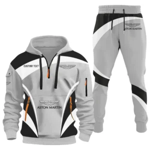 Aston Martin Half Zip Hoodie x Long Pants Set All-over Print, Custom Name HIDI130325Y26QZ3HASM
