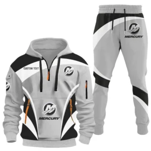 Mercury Half Zip Hoodie x Long Pants Set All-over Print, Custom Name HIDI130325Y26QZ3HMER