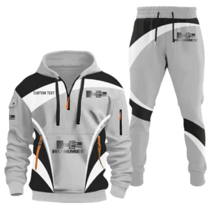 Hummer H2 Half Zip Hoodie x Long Pants Set All-over Print, Custom Name HIDI140325Y26QZ3HH2H