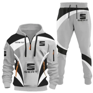 SEAT Half Zip Hoodie x Long Pants Set All-over Print, Custom Name HIDI140325Y26QZ3HSEA