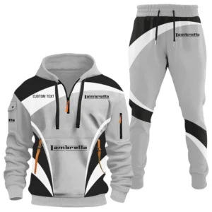 Lambretta Half Zip Hoodie x Long Pants Set All-over Print, Custom Name HIDI150325Y26QZ3HLBA