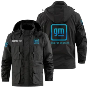 General Motors Exclusive Logo Windbreaker Jacket Hooded Detachable, Outdoor Jacket Multi Pocket, Custom Name HIDI180325Y26WMPGEM