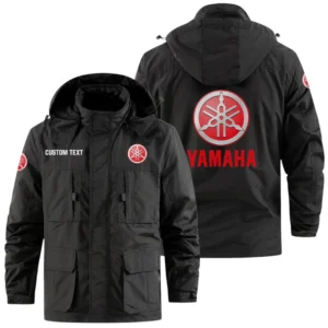 Yamaha Exclusive Logo Windbreaker Jacket Hooded Detachable, Outdoor Jacket Multi Pocket, Custom Name HIDI180325Y26WMPYMH