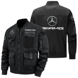 Mercedes AMG Exclusive Logo Jacket x Baseball Collar Style Multiple Pockets Men’s Hiking Outdoor Jacket Custom Name HIHI150325Y40JCXAMG