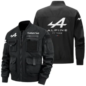 Alpine F1 Team Racing Exclusive Logo Jacket x Baseball Collar Style Multiple Pockets Men’s Hiking Outdoor Jacket Custom Name HIHI170325Y40JCXAF1