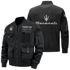 Maserati Exclusive Logo Jacket x Baseball Collar Style Multiple Pockets Men’s Hiking Outdoor Jacket Custom Name HIHI170325Y40JCXMAS