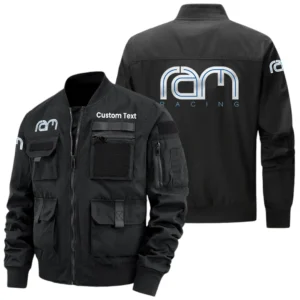 RAM Racing Exclusive Logo Jacket x Baseball Collar Style Multiple Pockets Men’s Hiking Outdoor Jacket Custom Name HIHI170325Y40JCXRAR