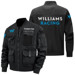 Williams Racing Exclusive Logo Jacket x Baseball Collar Style Multiple Pockets Men’s Hiking Outdoor Jacket Custom Name HIHI170325Y40JCXWIR