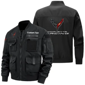 Corvette Racing Exclusive Logo Jacket x Baseball Collar Style Multiple Pockets Men’s Hiking Outdoor Jacket Custom Name HIHI180325Y40JCXCOV