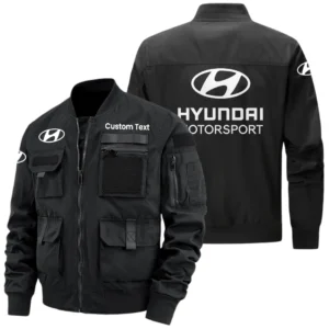Hyundai Motorsport Racing Exclusive Logo Jacket x Baseball Collar Style Multiple Pockets Outdoor Jacket Custom Name HIHI180325Y40JCXHYM