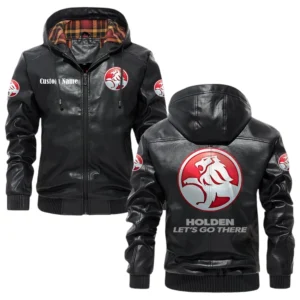 Holden Exclusive Logo Hooded Jacket PU Leather x Durable Windproof Warm Soft Checkered Lining, Custom Name HG310325Y47JHLCT1HOL