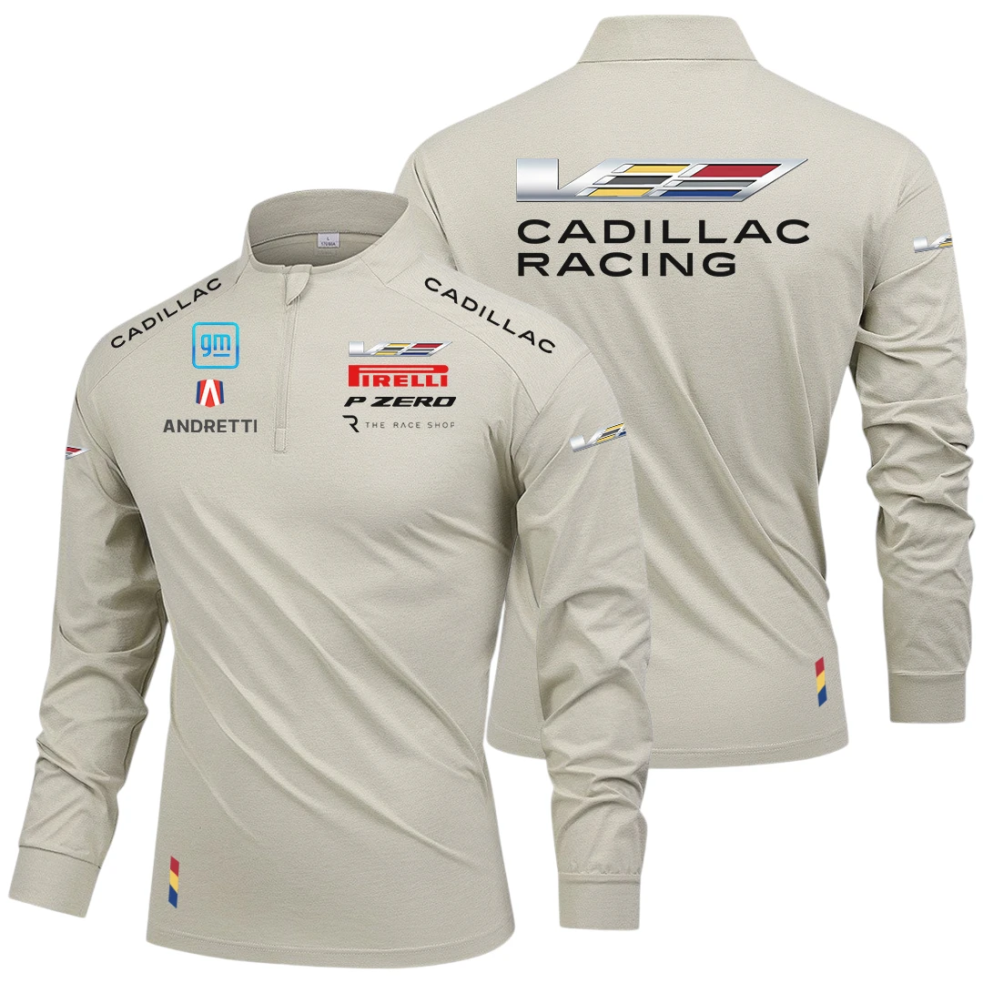 Cadillac Racing Limited 2025 Long Sleeve Shirts, Stand Collar Quarter Zip-up HIDI250325Y49LMT05RCAR Cadillac Racing Limited 2025 Long Sleeve Shirts, Stand Collar Quarter Zip-up HIDI250325Y49LMT05RCAR