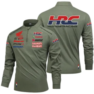 HRC Honda Racing Limited 2025 Long Sleeve Shirt, Stand Collar Quarter Zip-up HIDI220325Y49LMT05HRC