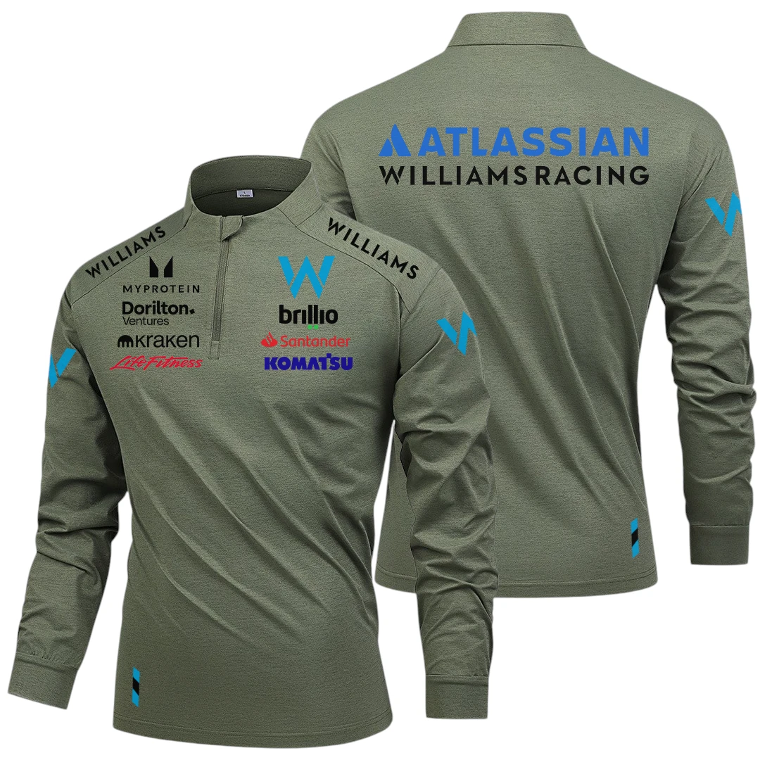 Williams Racing Limited 2025 Long Sleeve Shirt, Stand Collar Quarter Zip-up HIDI220325Y49LMT05WIR Williams Racing Limited 2025 Long Sleeve Shirt, Stand Collar Quarter Zip-up HIDI220325Y49LMT05WIR