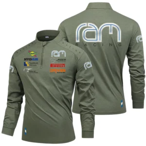 RAM Racing Limited 2025 Long Sleeve Shirt, Stand Collar Quarter Zip-up HIDI240325Y49LMT05RAR