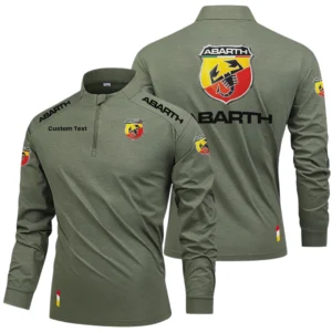 Abarth Limited 2025 Long Sleeve Shirt, Stand Collar Quarter Zip-up Custom Name HIDI250325Y49LMT05ABA
