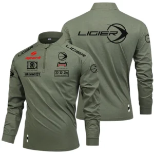 Ligier Automotive Racing Limited 2025 Long Sleeve Shirt, Stand Collar Quarter Zip-up HIDI250325Y49LMT05LIA