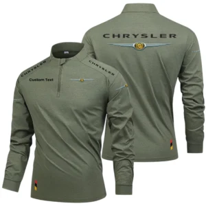 Chrysler Limited 2025 Long Sleeve Shirt, Stand Collar Quarter Zip-up Custom Name HIDI260325Y49LMT05CHR