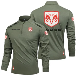Dodge Limited 2025 Long Sleeve Shirt, Stand Collar Quarter Zip-up Custom Name HIDI260325Y49LMT05DOD