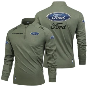 Ford Limited 2025 Long Sleeve Shirt, Stand Collar Quarter Zip-up Custom Name HIDI260325Y49LMT05FOR