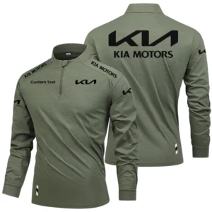 KIA Limited 2025 Long Sleeve Shirt, Stand Collar Quarter Zip-up Custom Name HIDI260325Y49LMT05KIA
