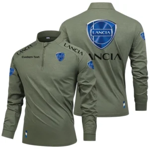 Lancia Limited 2025 Long Sleeve Shirt, Stand Collar Quarter Zip-up Custom Name HIDI260325Y49LMT05LAN