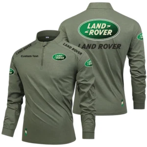 Land Rover Limited 2025 Long Sleeve Shirt, Stand Collar Quarter Zip-up Custom Name HIDI260325Y49LMT05LAR