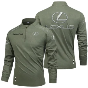 Lexus Limited 2025 Long Sleeve Shirt, Stand Collar Quarter Zip-up Custom Name HIDI260325Y49LMT05LEX