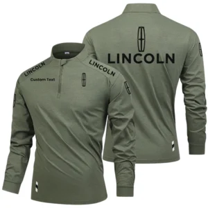 Lincoln Limited 2025 Long Sleeve Shirt, Stand Collar Quarter Zip-up Custom Name HIDI260325Y49LMT05LIN
