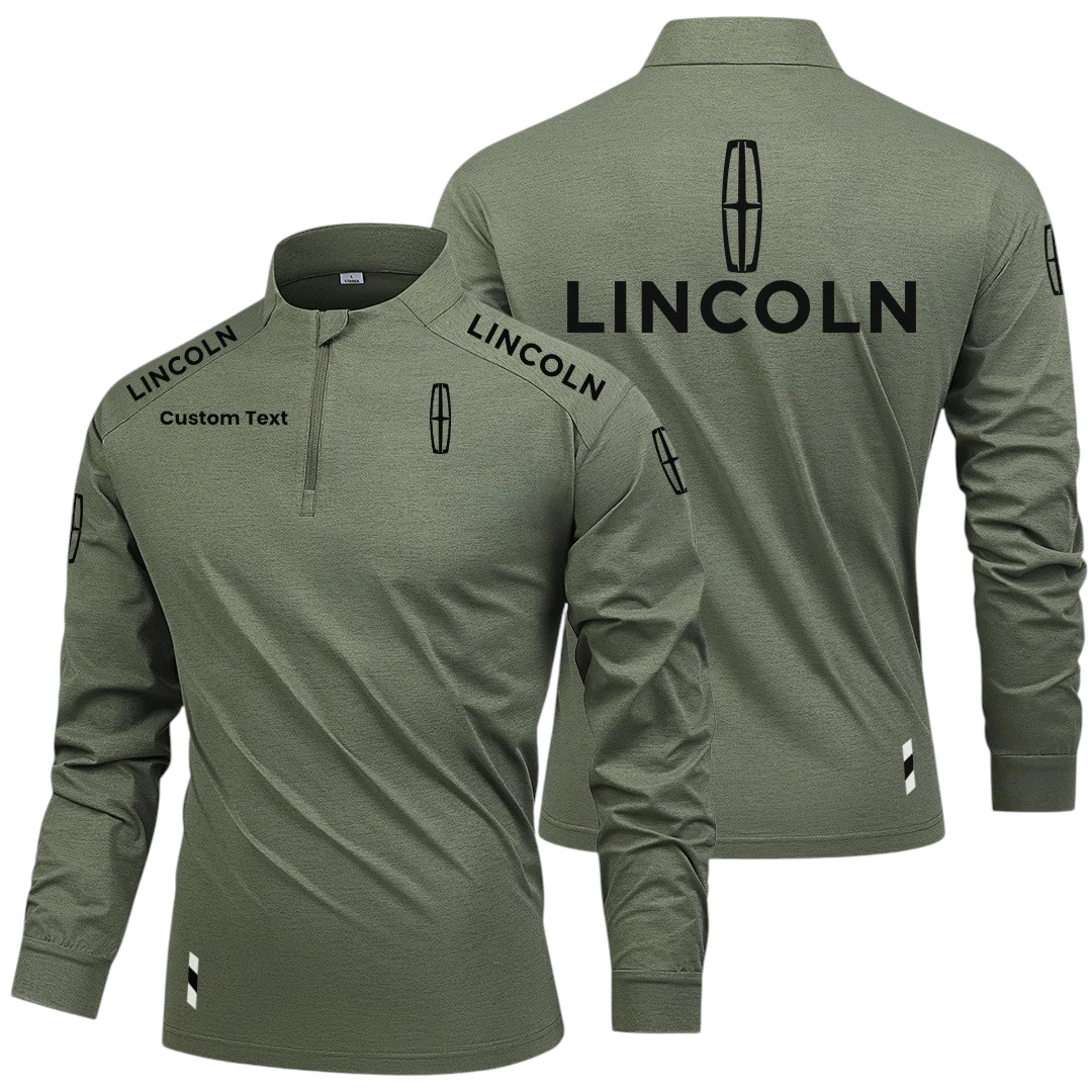 Lincoln Limited 2025 Long Sleeve Shirt, Stand Collar Quarter Zip-up Custom Name HIDI260325Y49LMT05LIN Lincoln Limited 2025 Long Sleeve Shirt, Stand Collar Quarter Zip-up Custom Name HIDI260325Y49LMT05LIN