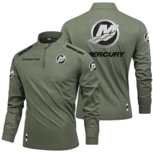 Mercury Limited 2025 Long Sleeve Shirt, Stand Collar Quarter Zip-up Custom Name HIDI260325Y49LMT05MER