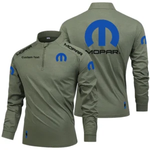 Mopar Limited 2025 Long Sleeve Shirt, Stand Collar Quarter Zip-up Custom Name HIDI260325Y49LMT05MOP