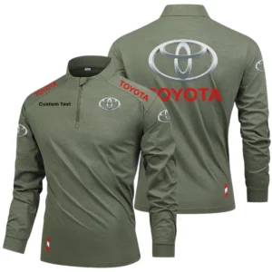 Toyota Limited 2025 Long Sleeve Shirt, Stand Collar Quarter Zip-up Custom Name HIDI260325Y49LMT05TOY