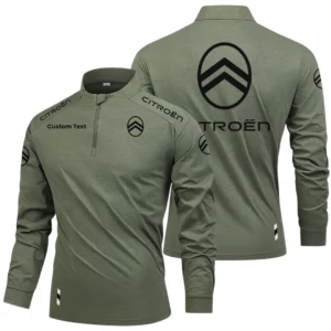 Citroen Limited 2025 Long Sleeve Shirt, Stand Collar Quarter Zip-up Custom Name HIDI270325Y49LMT05CIT