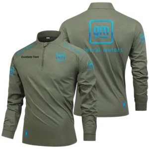 General Motors Limited 2025 Long Sleeve Shirt, Stand Collar Quarter Zip-up Custom Name HIDI270325Y49LMT05GEM