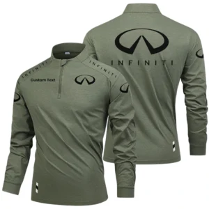 Infiniti Limited 2025 Long Sleeve Shirt, Stand Collar Quarter Zip-up Custom Name HIDI270325Y49LMT05INF