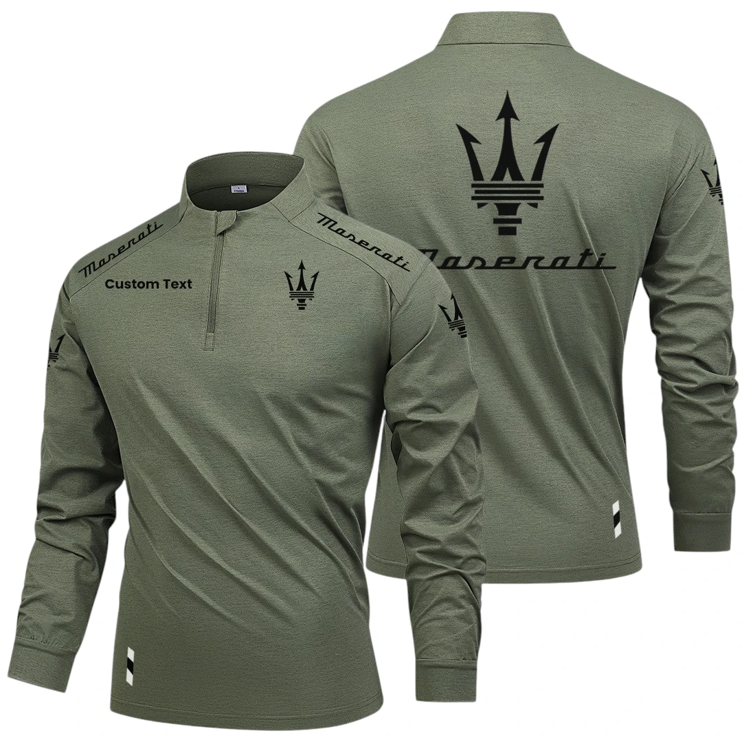 Maserati Limited 2025 Long Sleeve Shirt, Stand Collar Quarter Zip-up Custom Name HIDI270325Y49LMT05MAS Maserati Limited 2025 Long Sleeve Shirt, Stand Collar Quarter Zip-up Custom Name HIDI270325Y49LMT05MAS