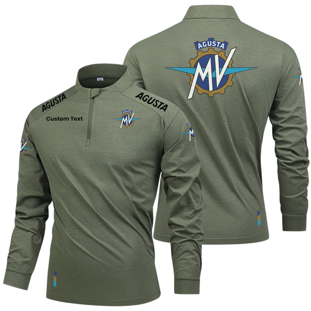 MV Agusta Limited 2025 Long Sleeve Shirt, Stand Collar Quarter Zip-up Custom Name HIDI270325Y49LMT05MVA MV Agusta Limited 2025 Long Sleeve Shirt, Stand Collar Quarter Zip-up Custom Name HIDI270325Y49LMT05MVA