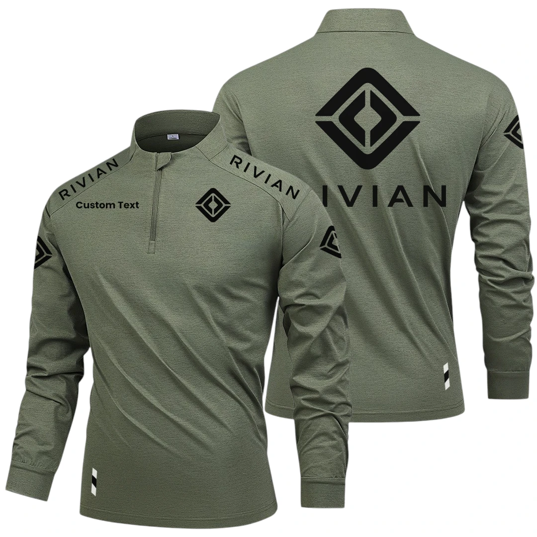 Rivian Automotive Limited 2025 Long Sleeve Shirt, Stand Collar Quarter Zip-up Custom Name HIDI270325Y49LMT05RVA Rivian Automotive Limited 2025 Long Sleeve Shirt, Stand Collar Quarter Zip-up Custom Name HIDI270325Y49LMT05RVA