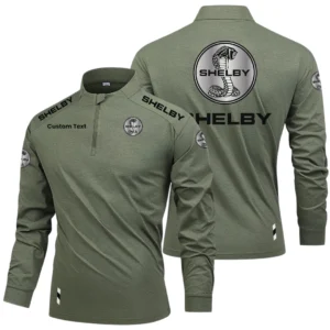Shelby Limited 2025 Long Sleeve Shirt, Stand Collar Quarter Zip-up Custom Name HIDI270325Y49LMT05SHE