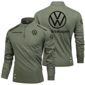 Volkswagen Limited 2025 Long Sleeve Shirt, Stand Collar Quarter Zip-up Custom Name HIDI270325Y49LMT05VOL