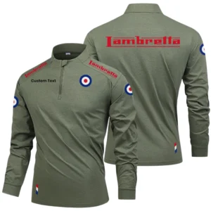 Lambretta Limited 2025 Long Sleeve Shirt, Stand Collar Quarter Zip-up Custom Name HIDI280325Y49LMT05LBA