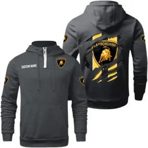 Lamborghini Quarter Zip Hoodie, Sports Hoodie Custom Name TN290325Y50HZ44CT1LAM