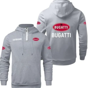 Bugatti Quarter Zip Hoodie, Sports Hoodie Custom Name TN270325Y50HZ44CT1BUG