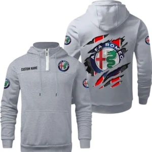 Alfa Romeo Quarter Zip Hoodie, Sports Hoodie Custom Name TN270325Y50HZ44CT2ALR