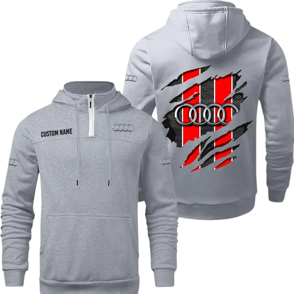Audi Quarter Zip Hoodie, Sports Hoodie Custom Name TN270325Y50HZ44CT2AUD Audi Quarter Zip Hoodie, Sports Hoodie Custom Name TN270325Y50HZ44CT2AUD