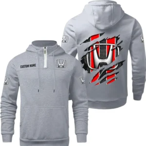 Honda Civic Quarter Zip Hoodie, Sports Hoodie Custom Name TN280325Y50HZ44CT1HON