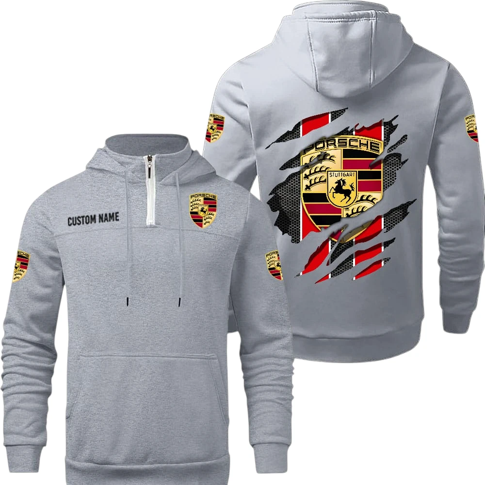 Porsche Quarter Zip Hoodie, Sports Hoodie Custom Name TN290325Y50HZ44CT1POR Porsche Quarter Zip Hoodie, Sports Hoodie Custom Name TN290325Y50HZ44CT1POR